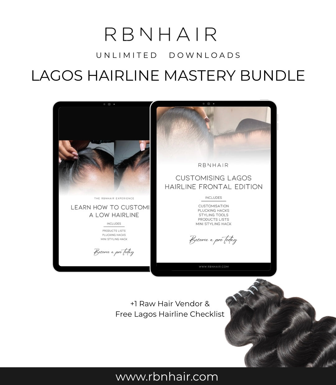 Lagos Hairline Bundle + 1 Raw Hair Vendor