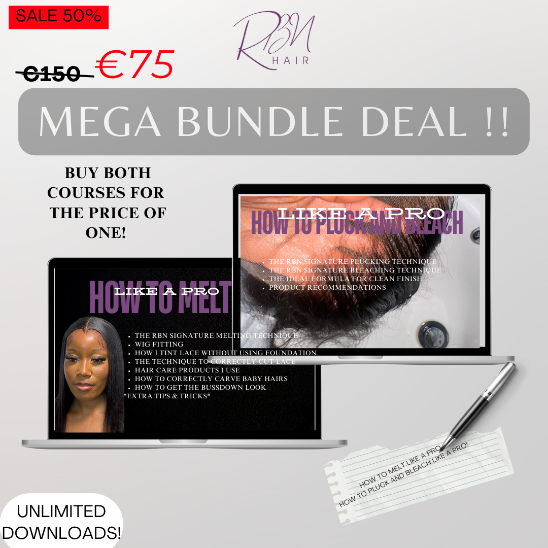 THE HOW TO MELT LIKE A PRO AND BLEACH & PLUCK LIKE A PRO ULTIMATE BUNDLE DEAL !